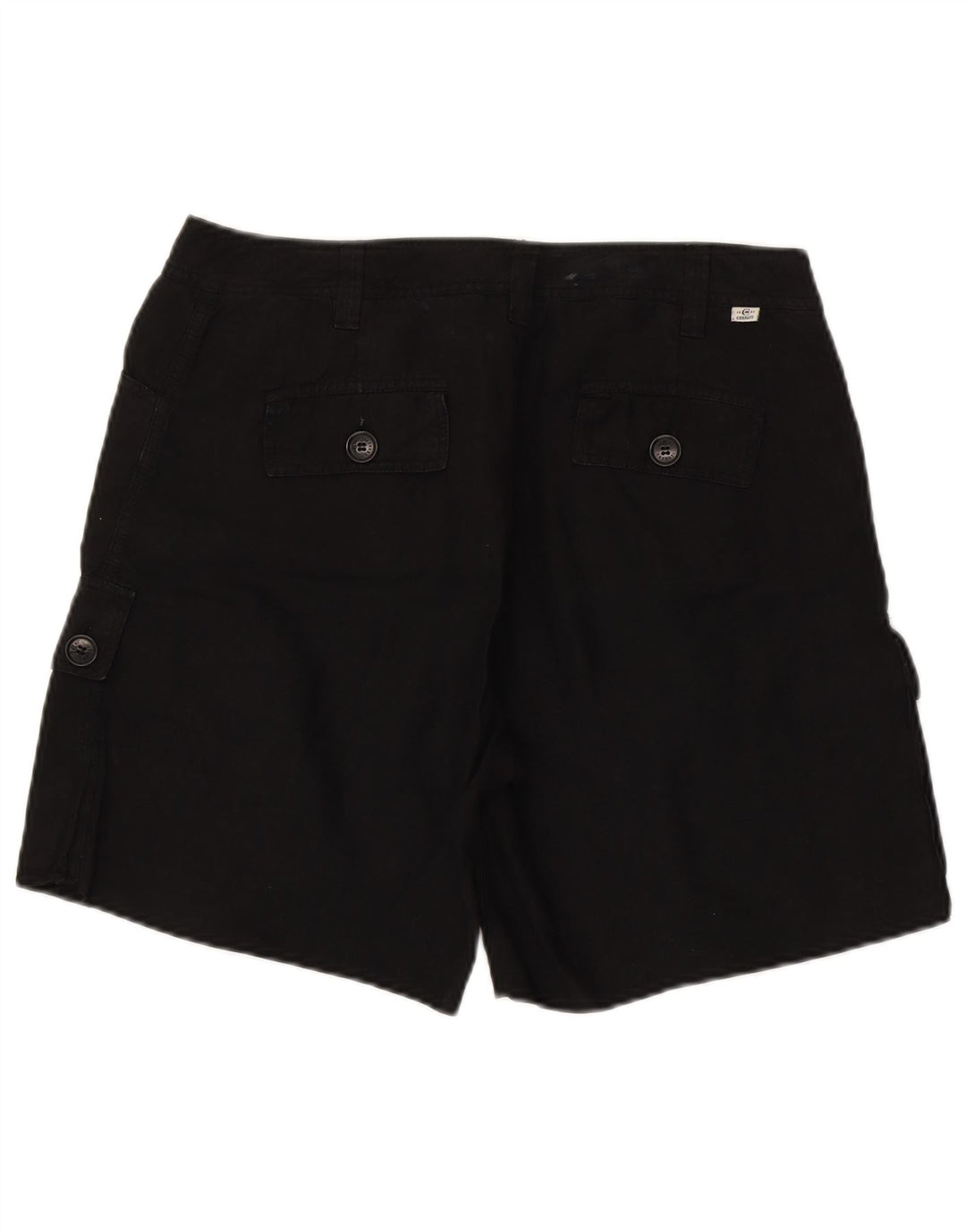 Cerruti 1881 Herren Cargoshorts W32 Mittelschwarzes Leinen