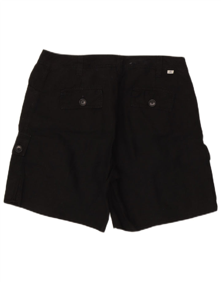 Cerruti 1881 Herren Cargoshorts W32 Mittelschwarzes Leinen
