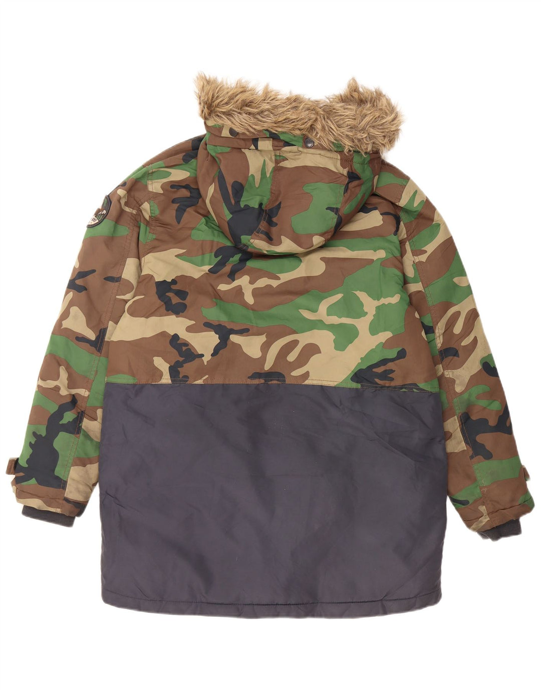 Zara Parka-Jacke mit Kapuze für Jungen, 13–14 Jahre, mehrfarbig, Camouflage