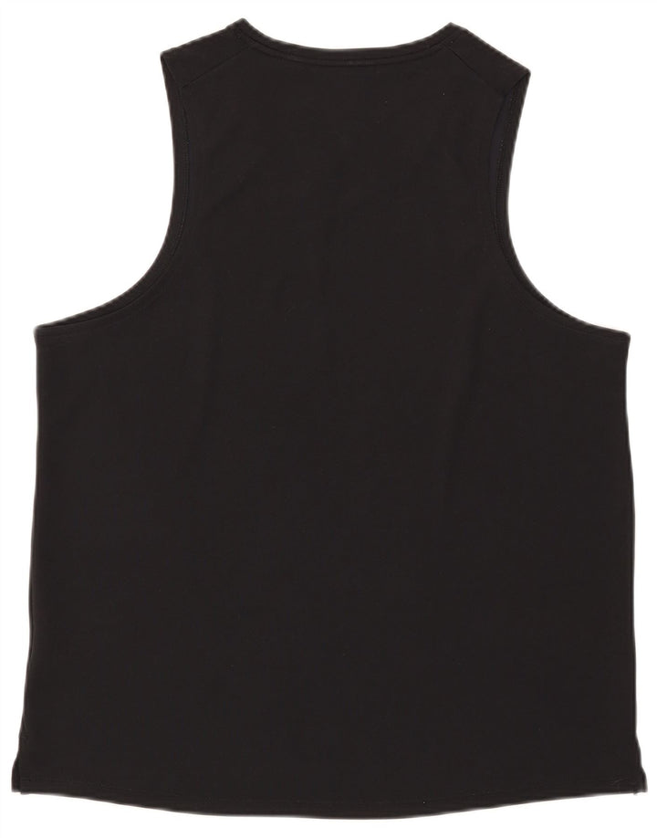 Nike Damen Dri Fit Weste Top UK 16 Large Schwarz Polyester