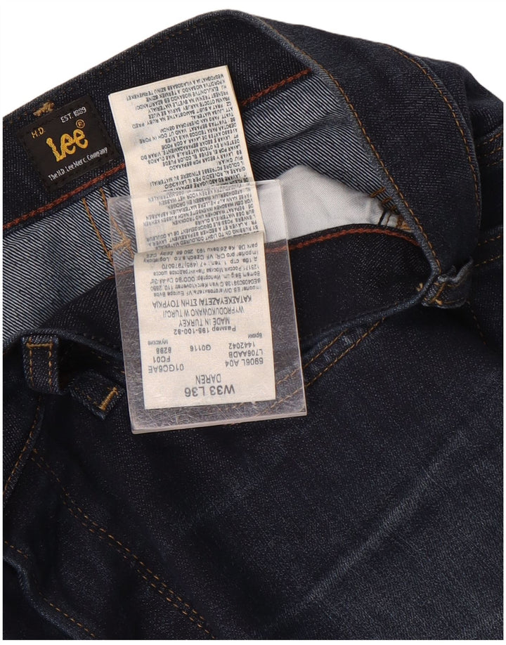 Lee Herren Daren Slim Jeans W33 L36 Marineblau Baumwolle