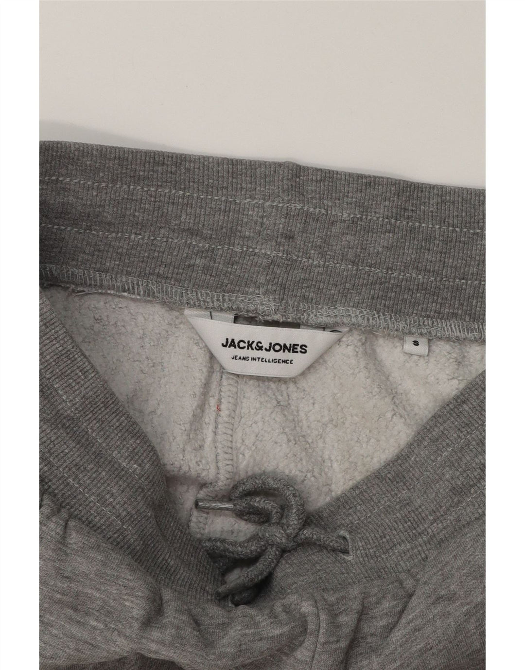 JACK & JONES Mens Graphic Tracksuit Trousers Joggers Small Grey Cotton Vintage Jack & Jones and Second-Hand Jack & Jones from Messina Hembry 