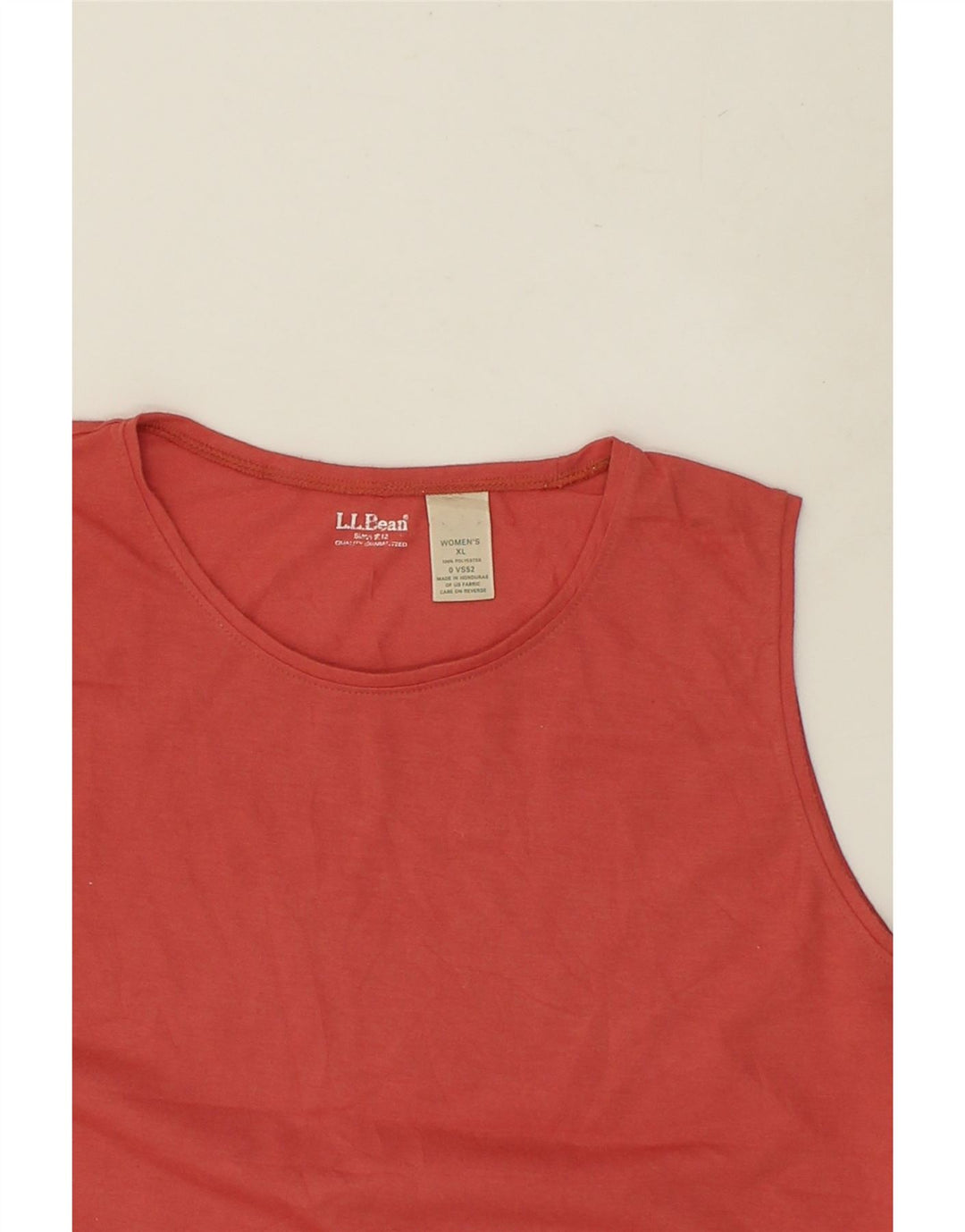 L.L.BEAN Womens Vest Top UK 18 XL Brown Polyester | Vintage L.L.Bean | Thrift | Second-Hand L.L.Bean | Used Clothing | Messina Hembry 