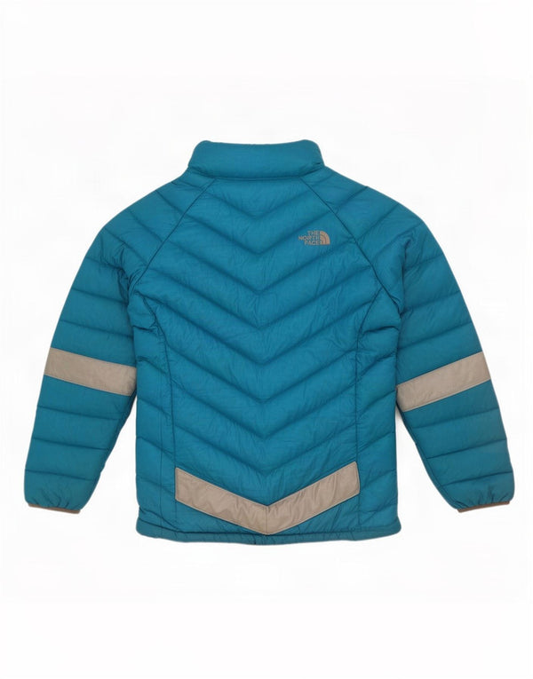 Wattierte Jacke für Mädchen von The North Face, 10–11 Jahre, mittelblau, Farbblock