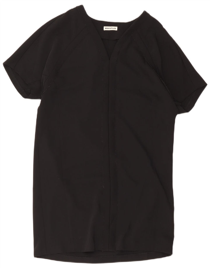 Whistles Damen-Overall-Etuikleid, UK-Größe 12, Mittelschwarz, Polyester