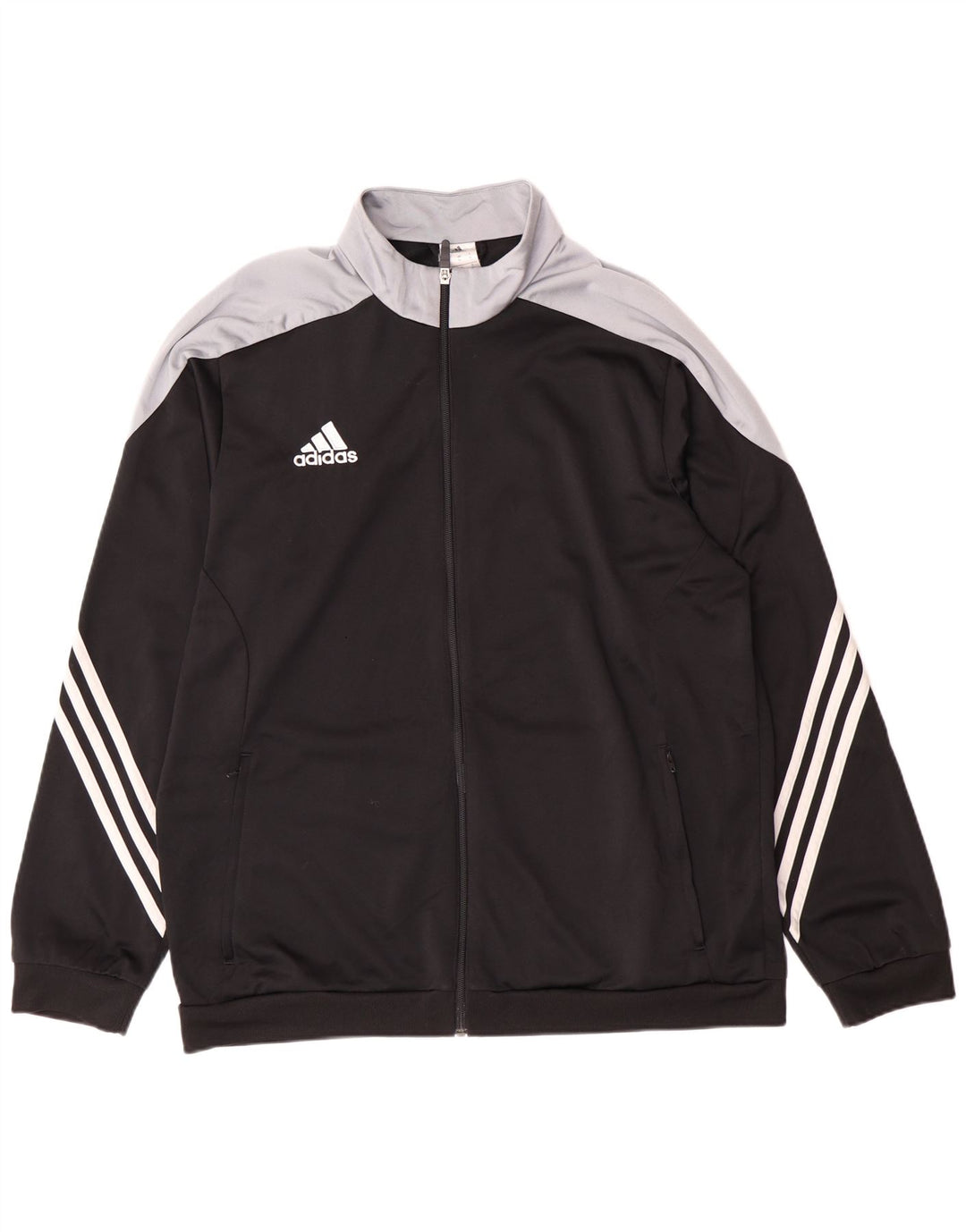 Adidas Herren Trainingsanzug Top Jacke XL Schwarz Colourblock Polyester