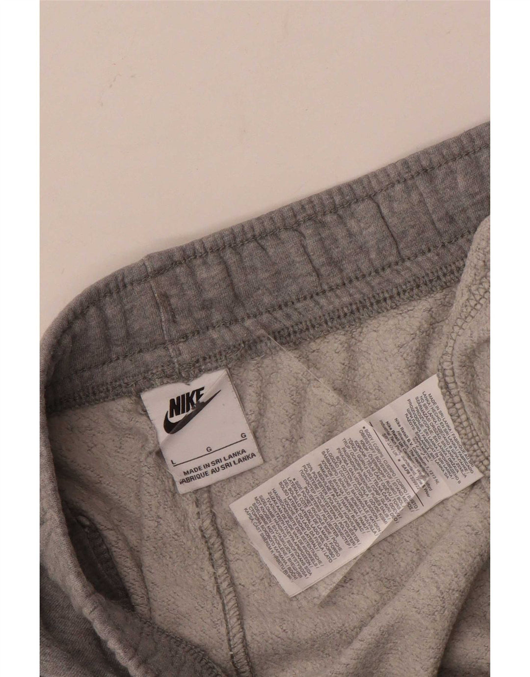 Nike Herren-Trainingshose, Jogginghose, groß, graue Baumwolle