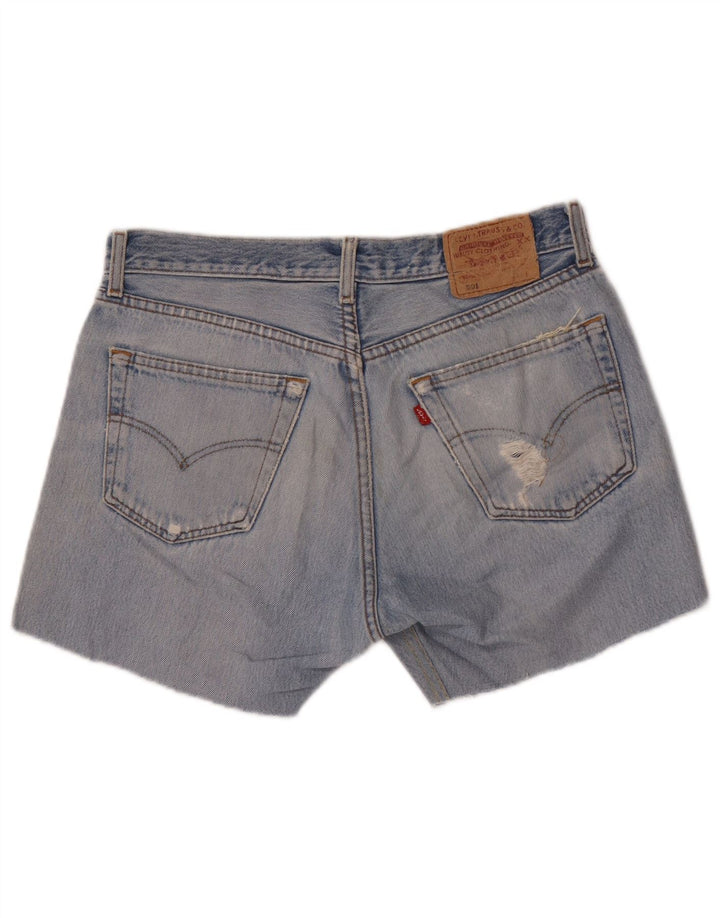 Levi's Damen 501 Distressed Denim Shorts W33 Mittelblau