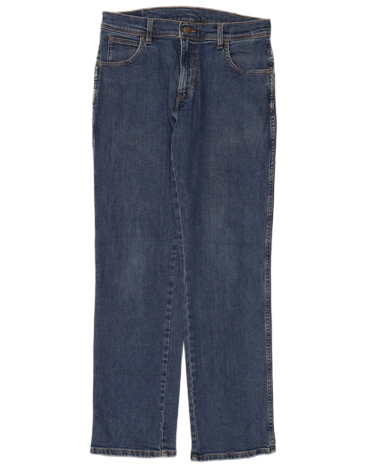 WRANGLER Herren-Jeans mit normaler Passform, gerade Passform, W32, L32, Blau, Baumwolle
