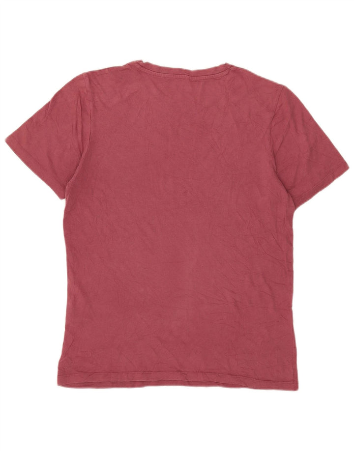 Jack & Jones Herren T-Shirt-Oberteil aus mittelrosa Baumwolle