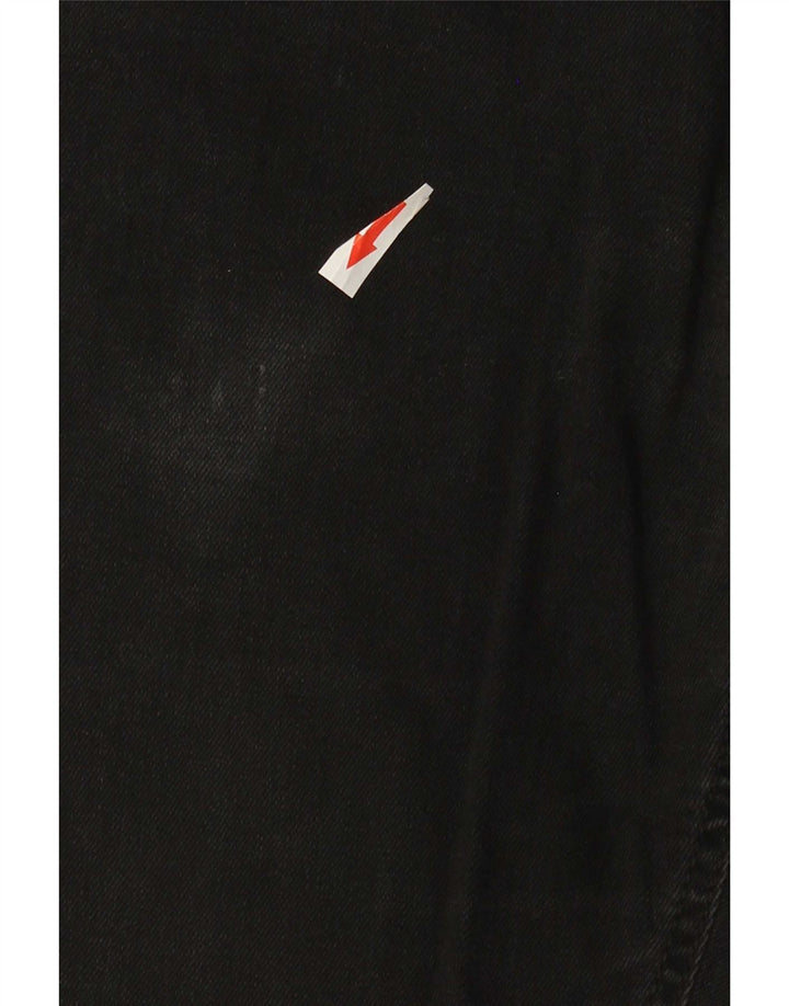 Gas Damen Albert Slim Jeans W33 L28 Schwarze Baumwolle