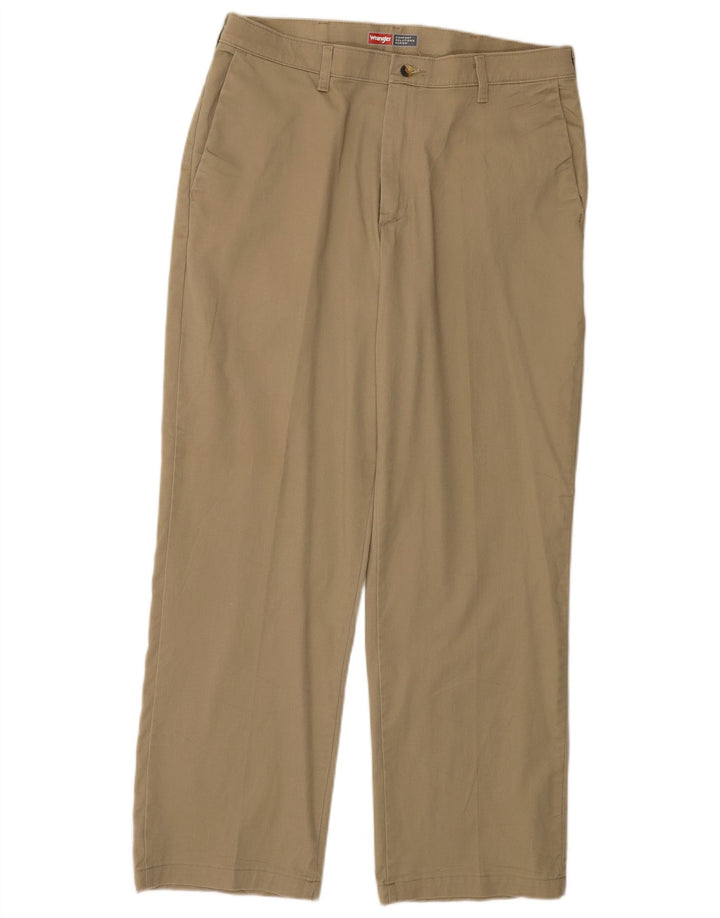 WRANGLER Herren-Chinohose mit bequemer Passform, gerade Passform, W34, L30, Beige, Baumwolle