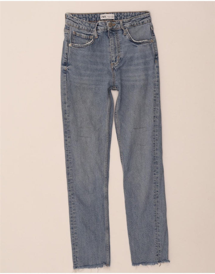 Zara Damen Slim Jeans EU 34 2XS W24 L27 Blau