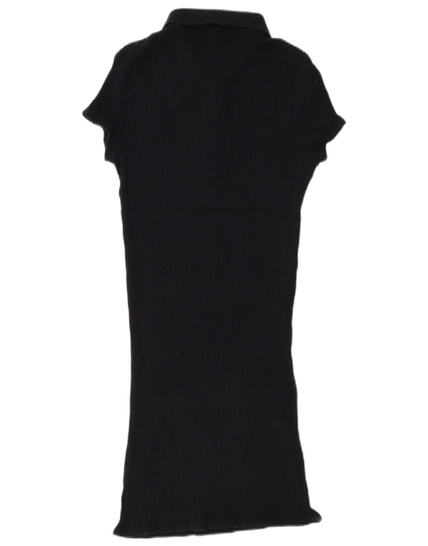 Urban Outfitters Damen Polokleid UK 10 Small Schwarz Baumwolle