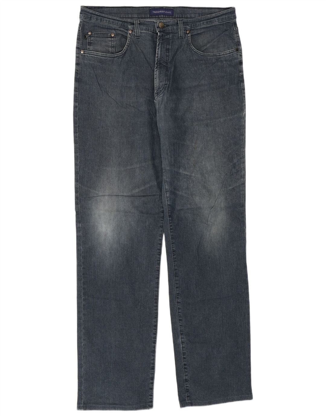 Trussardi Herren Straight Jeans W38 L34 Blau