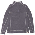 WEIRD FISH Womens Zip Neck Sweatshirt Jumper UK 12 Medium Navy Blue Cotton