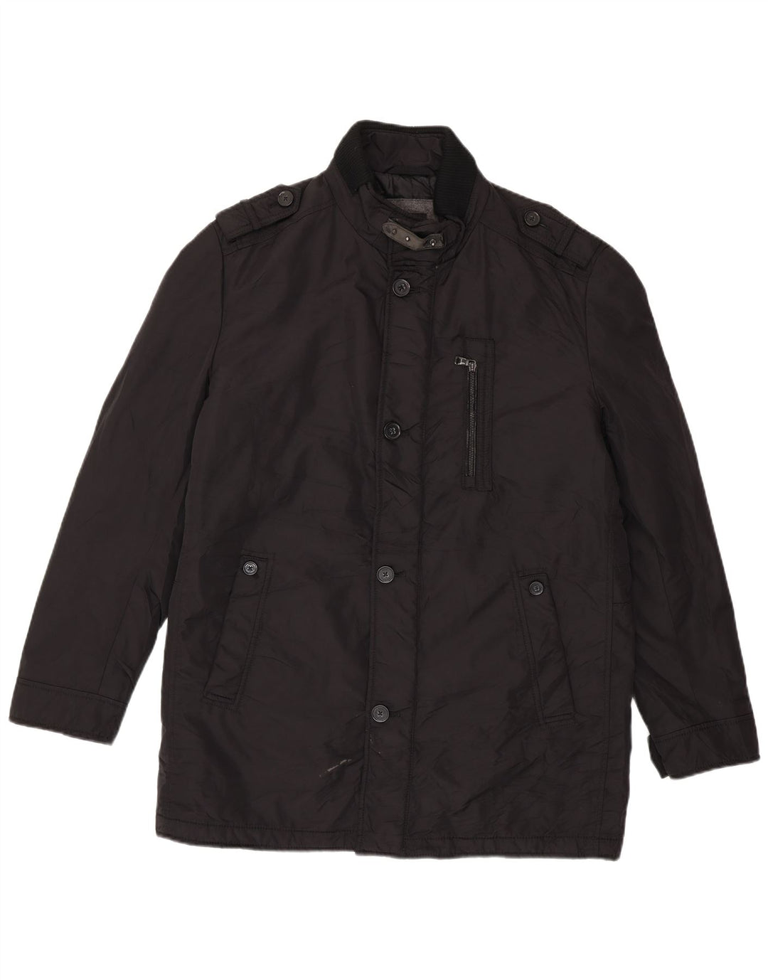 Hugo Boss Herren Utility-Jacke UK 54 2XL Schwarz Polyamid