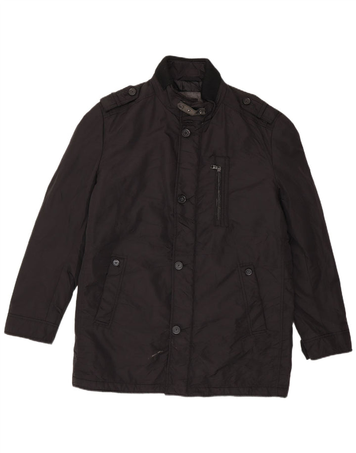 Hugo Boss Herren Utility-Jacke UK 54 2XL Schwarz Polyamid