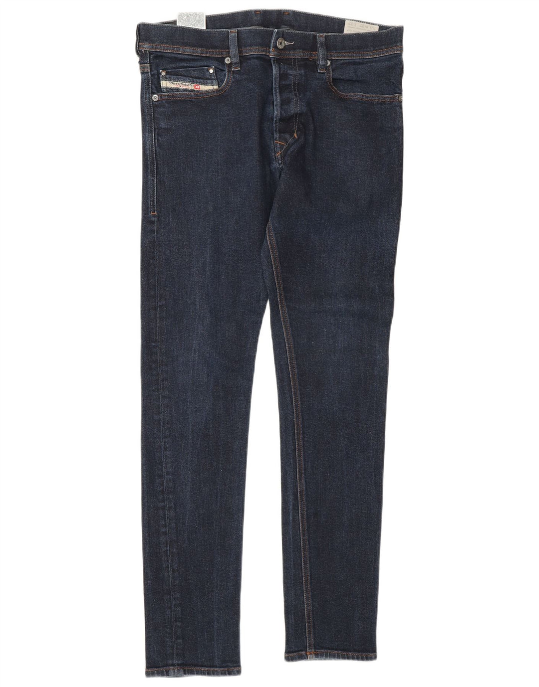 DIESEL Herren Skinny Jeans W32 L32 Marineblaue Baumwolle
