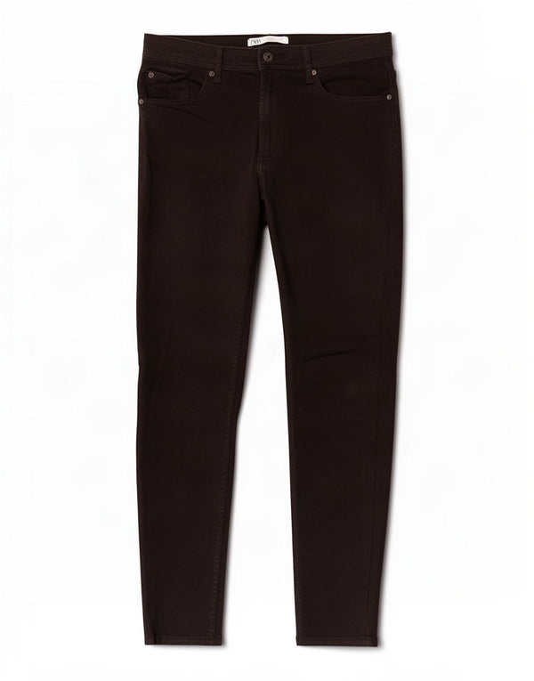 Zara Herren Skinny Jeans EU 44 Large W34 L30 Schwarze Baumwolle