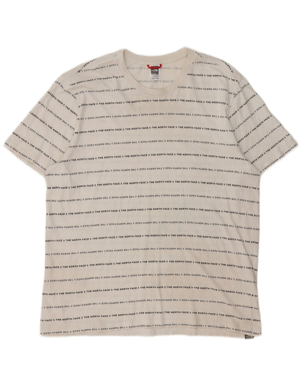 The North Face Herren-T-Shirt mit Grafik, XL, weiße Baumwolle