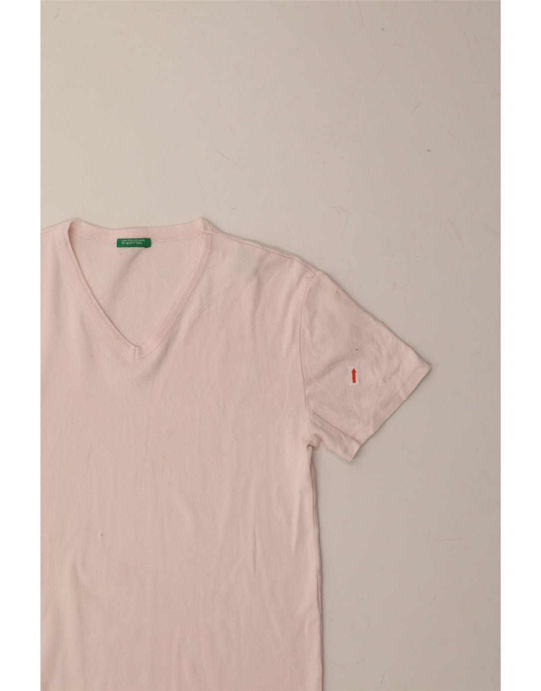 BENETTON Womens T-Shirt Top UK 10 Small Pink Vintage Benetton and Second-Hand Benetton from Messina Hembry 
