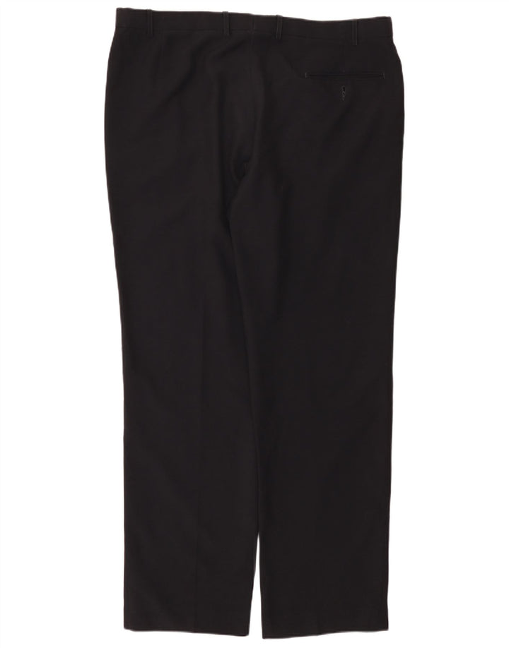 Marks & Spencer Herren-Anzughose mit gerader Passform und normaler Passform, W40 L33, Marineblau