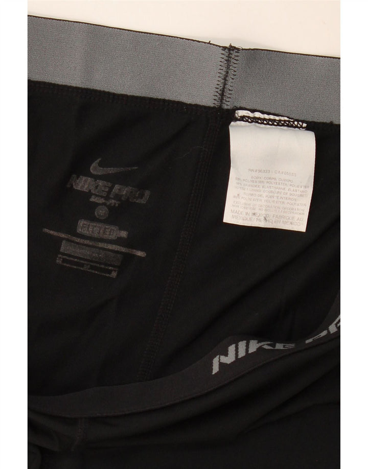 Nike Damen Dri Fit Trainingshose UK 12 Medium Schwarz Polyester