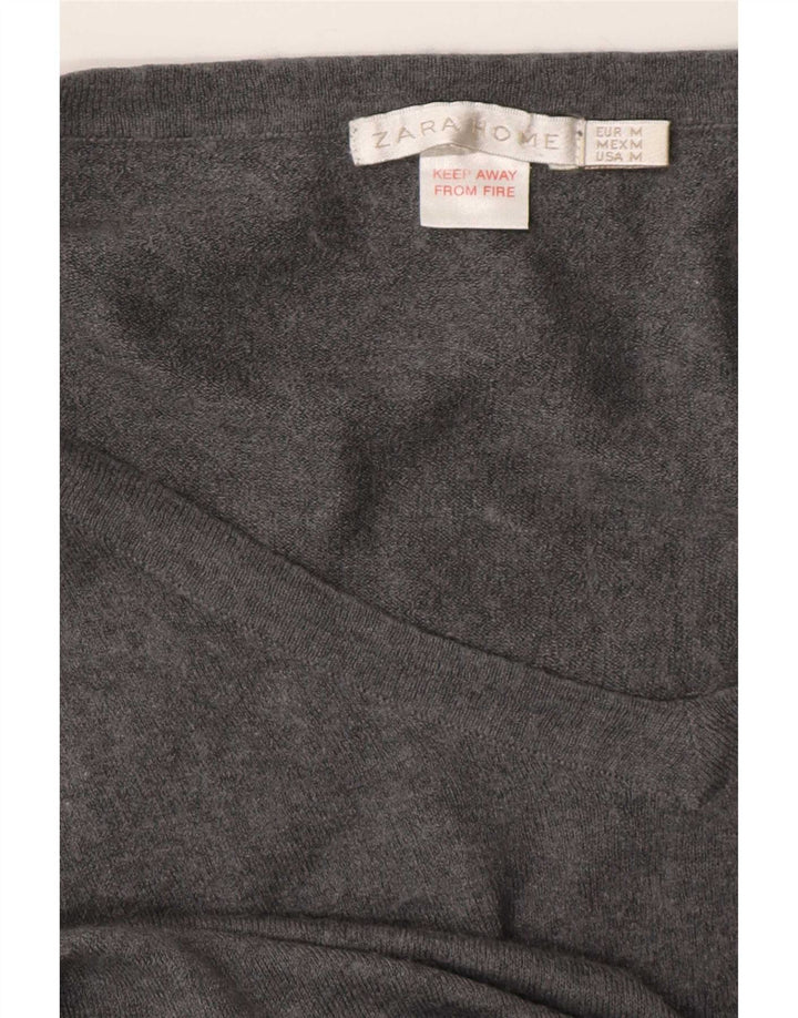 Zara Damen Pulloverkleid mit 3/4-Ärmeln, UK 14, Mittelgrau