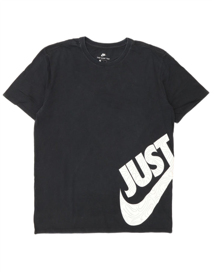 Nike Herren-T-Shirt mit Grafik, groß, aus schwarzer Baumwolle