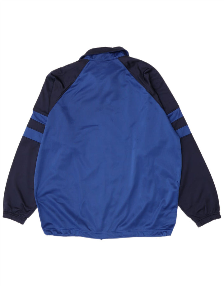 Asics Herren-Trainingsanzug mit grafischem Oberteil, großes, blaues Farbblock-Polyester