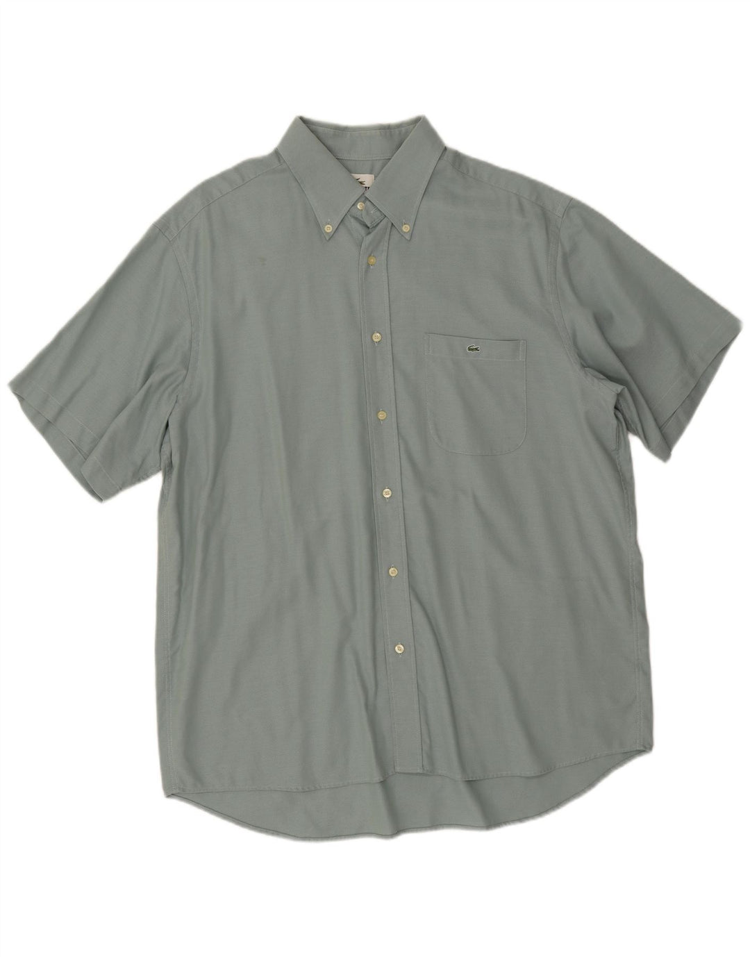 Lacoste Herren Kurzarmhemd Größe 45 XL Grün