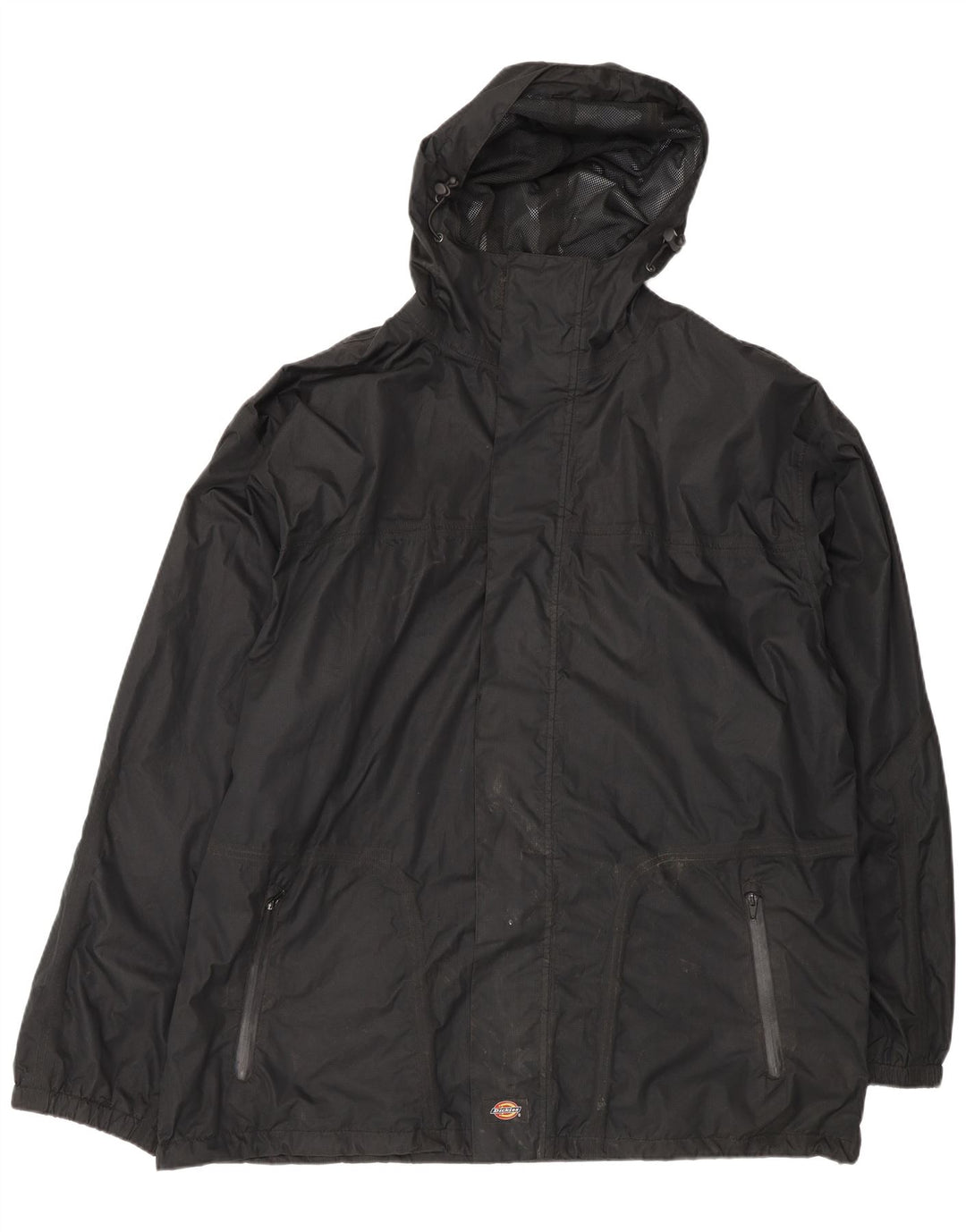 Dickies Herren-Regenjacke mit Kapuze, UK 42, XL, Schwarz, Polyester