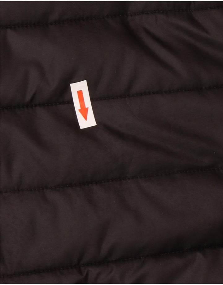 Ellesse Mens Graphic Wattierte Jacke UK 40 Large Schwarz Polyester
