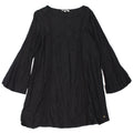 ROXY Damen-Langarmkleid in A-Linie, Gr. 10, Größe S, Schwarz, Baumwolle