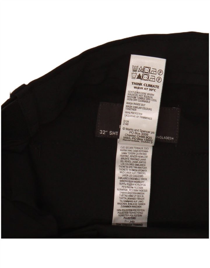 Marks & Spencer Herren-Chinohose mit normaler Passform, W32, L29, Schwarz, Polyester