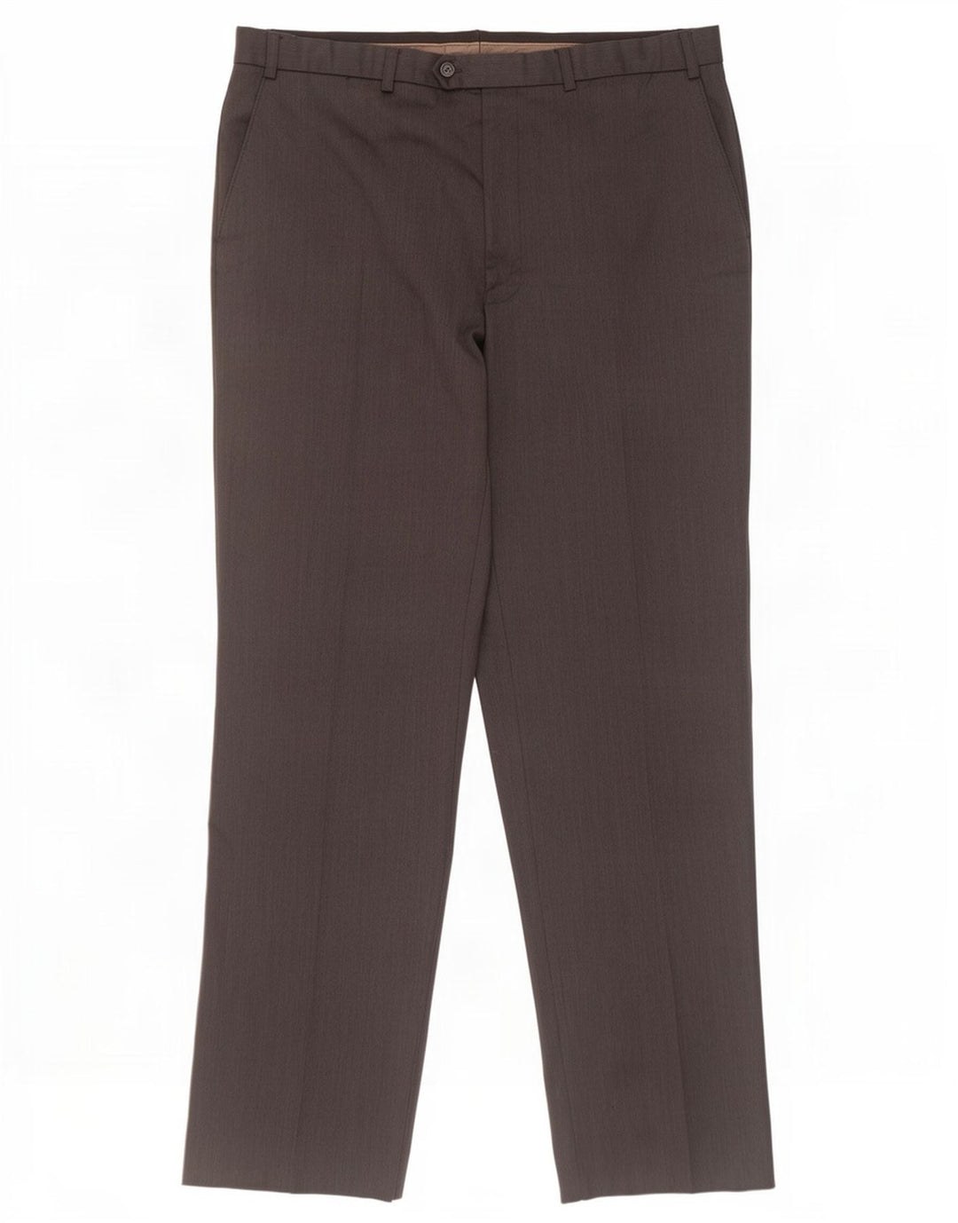 Gerade Herren-Anzughose von Marks & Spencer, W38, L33, graue Wolle