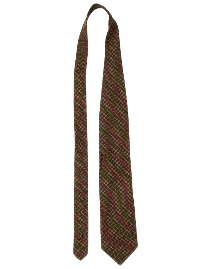 Etro Herren-Krawatte, Einheitsgröße, Khaki, geometrisch, Seide, klassisch