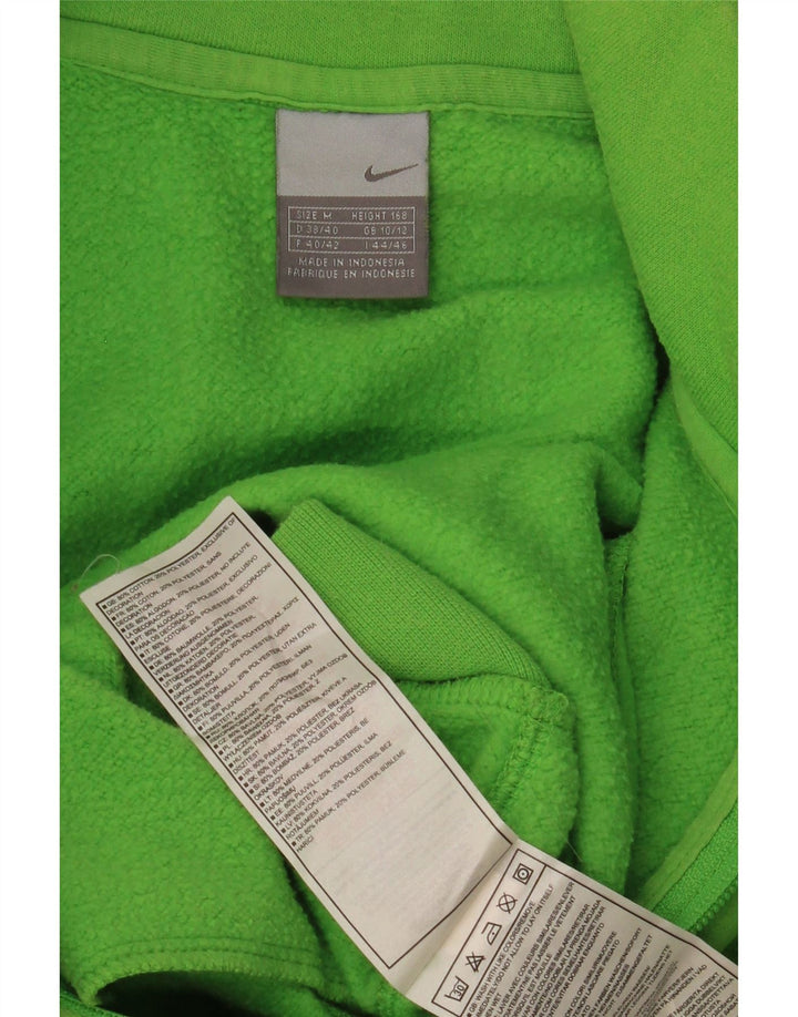 Nike Damen-Trainingsanzugoberteil, UK 10/12, mittelgrüne Baumwolle