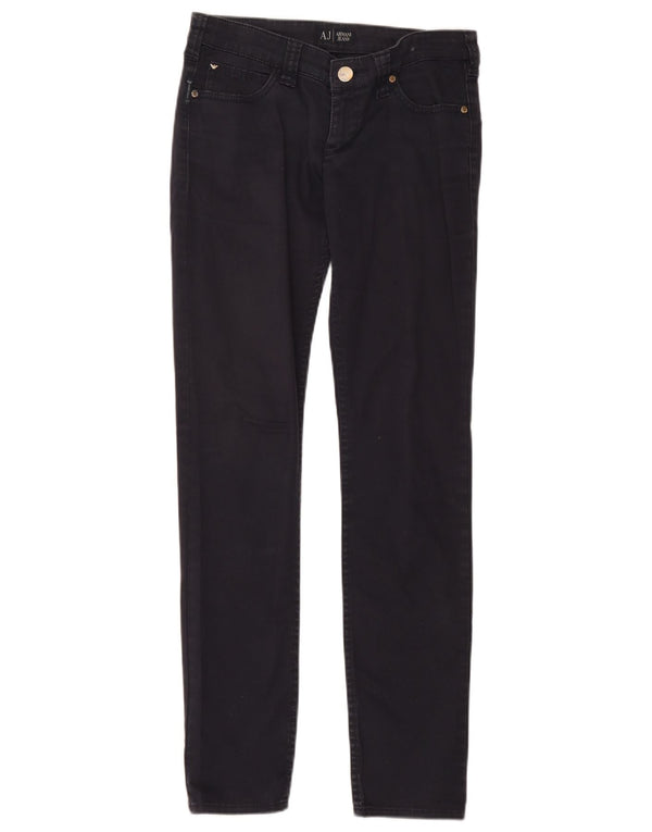 Armani Damen Slim Jeans W27 L30 Marineblaue Baumwolle