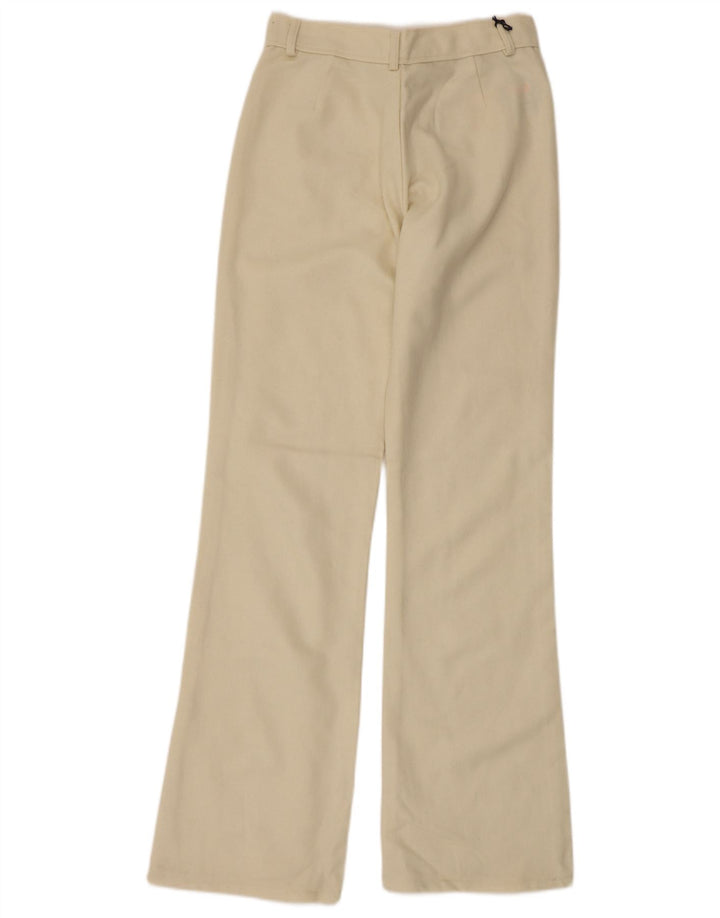Vintage Damen Bootcut Freizeithose EU 40 Medium W28 L32 Beige