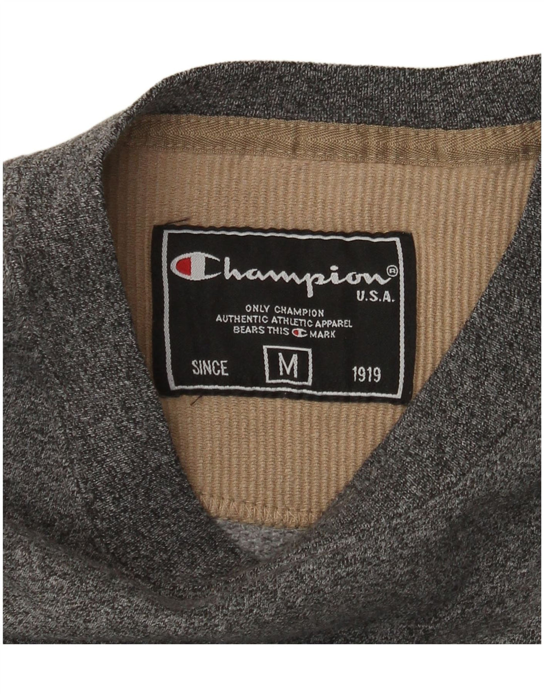 Champion Herren-Sweatshirt-Pullover, mittelgrau meliert