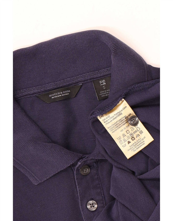 Scotch & Soda Herren-Poloshirt, Größe S, marineblau, Baumwolle