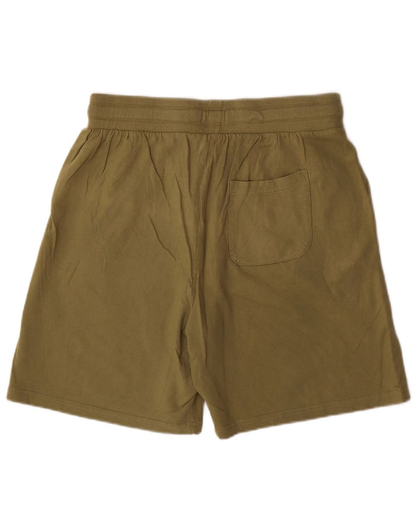 Enrico Coveri Herren-Sportshorts mit Grafik, groß, Khaki, Baumwolle
