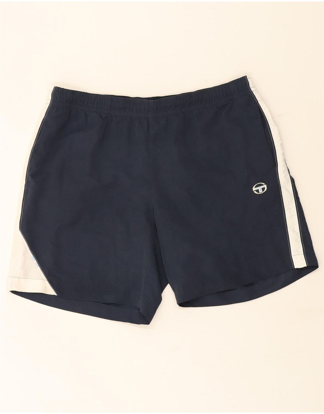 Sergio Tacchini Herren Sportshorts 2XL Marineblau Colourblock Polyester