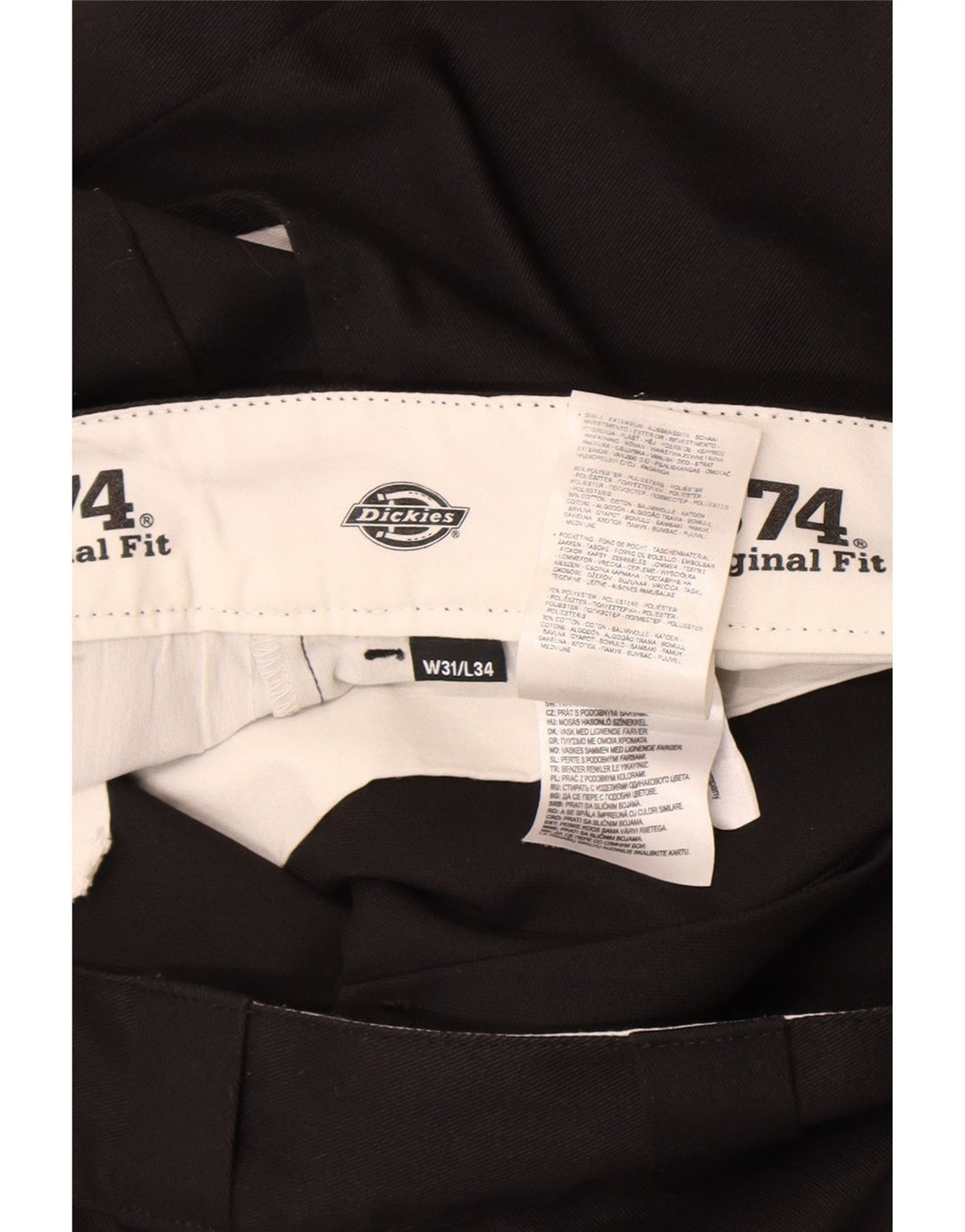 Dickies Herren 874 Original Fit Chinohose W31 L34 Schwarz Polyester