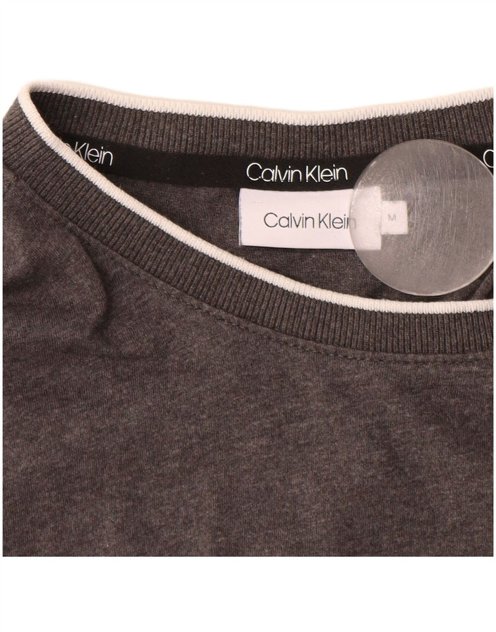 Calvin Klein Herren-T-Shirt mit Grafik, mittelgrau gesprenkelte Baumwolle