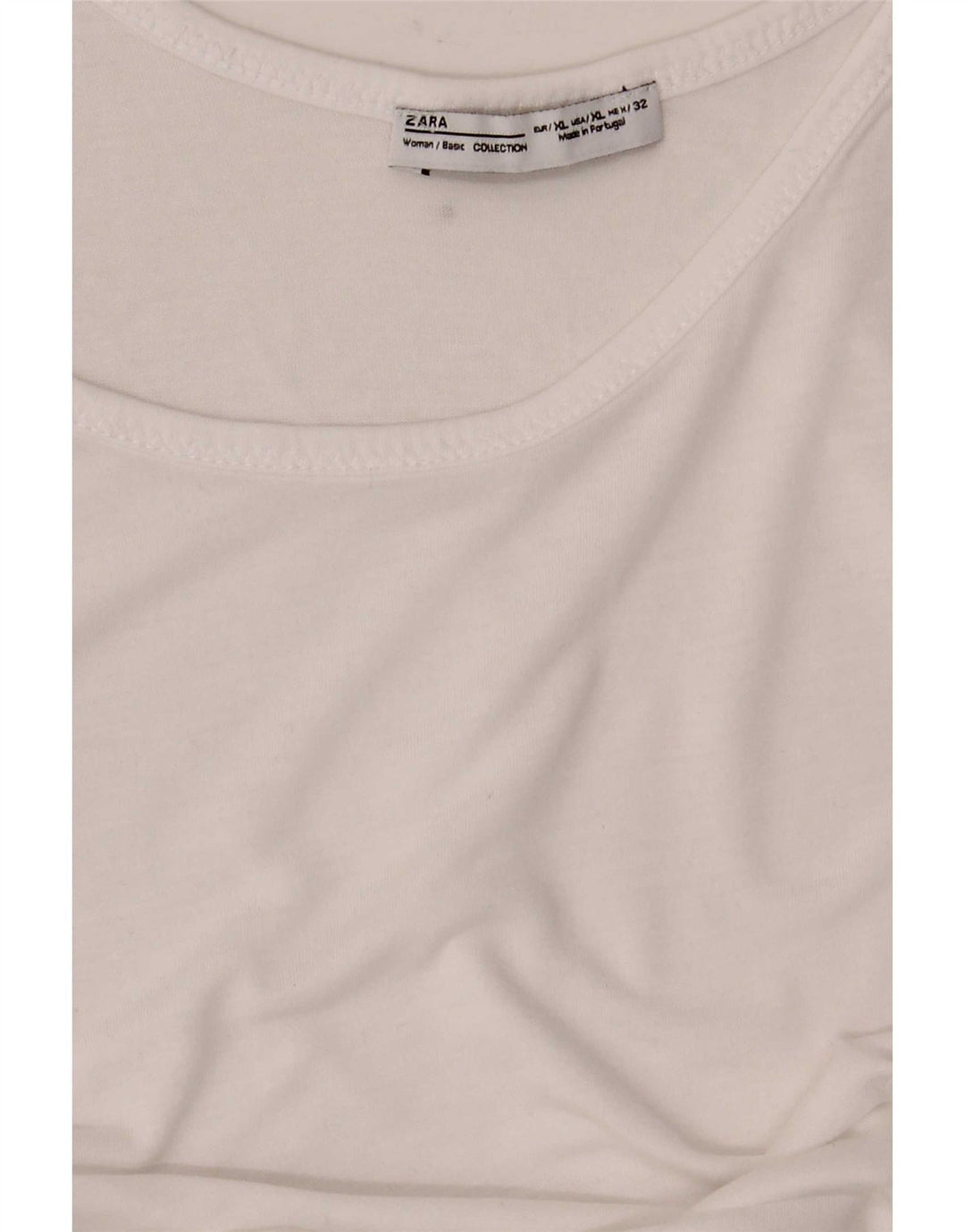 Zara Damen Weste Top UK 18 XL Weiß