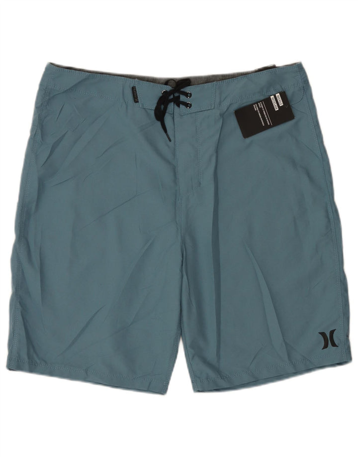 Hurley Herren-Badeshorts, groß, blau, Polyester
