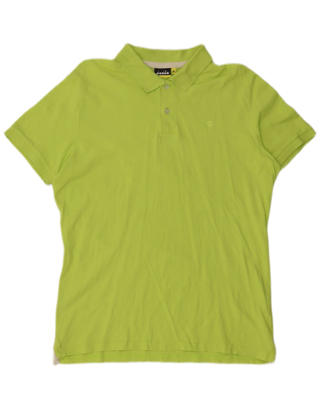 Diadora Herren Poloshirt XL Grüne Baumwolle